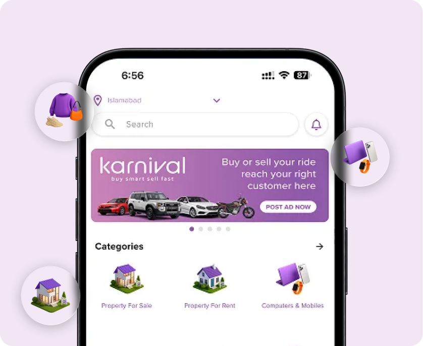 Karnival mobile app preview